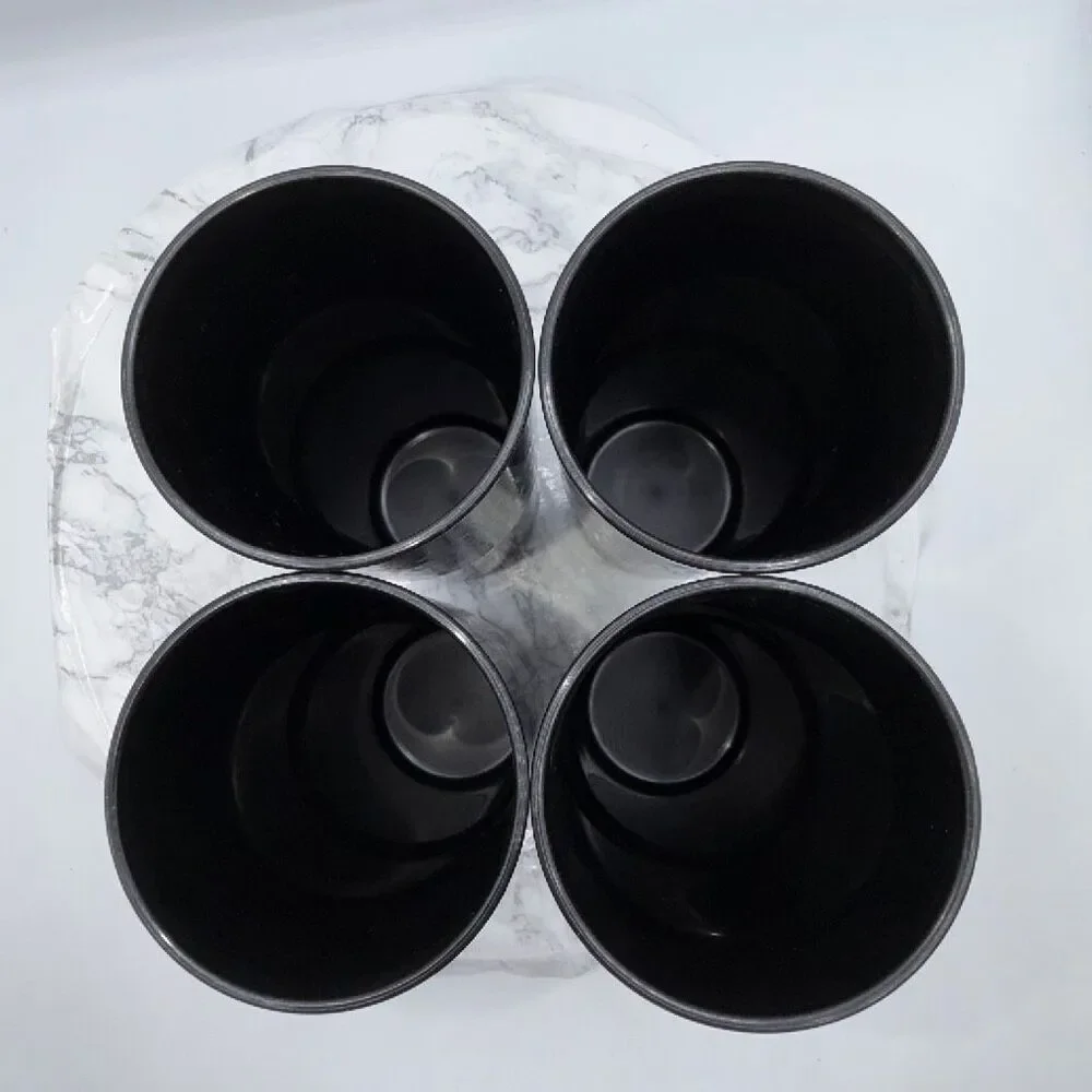 TUPPERWARE Black Kaliopi 18 oz Tumblers-Set of 4